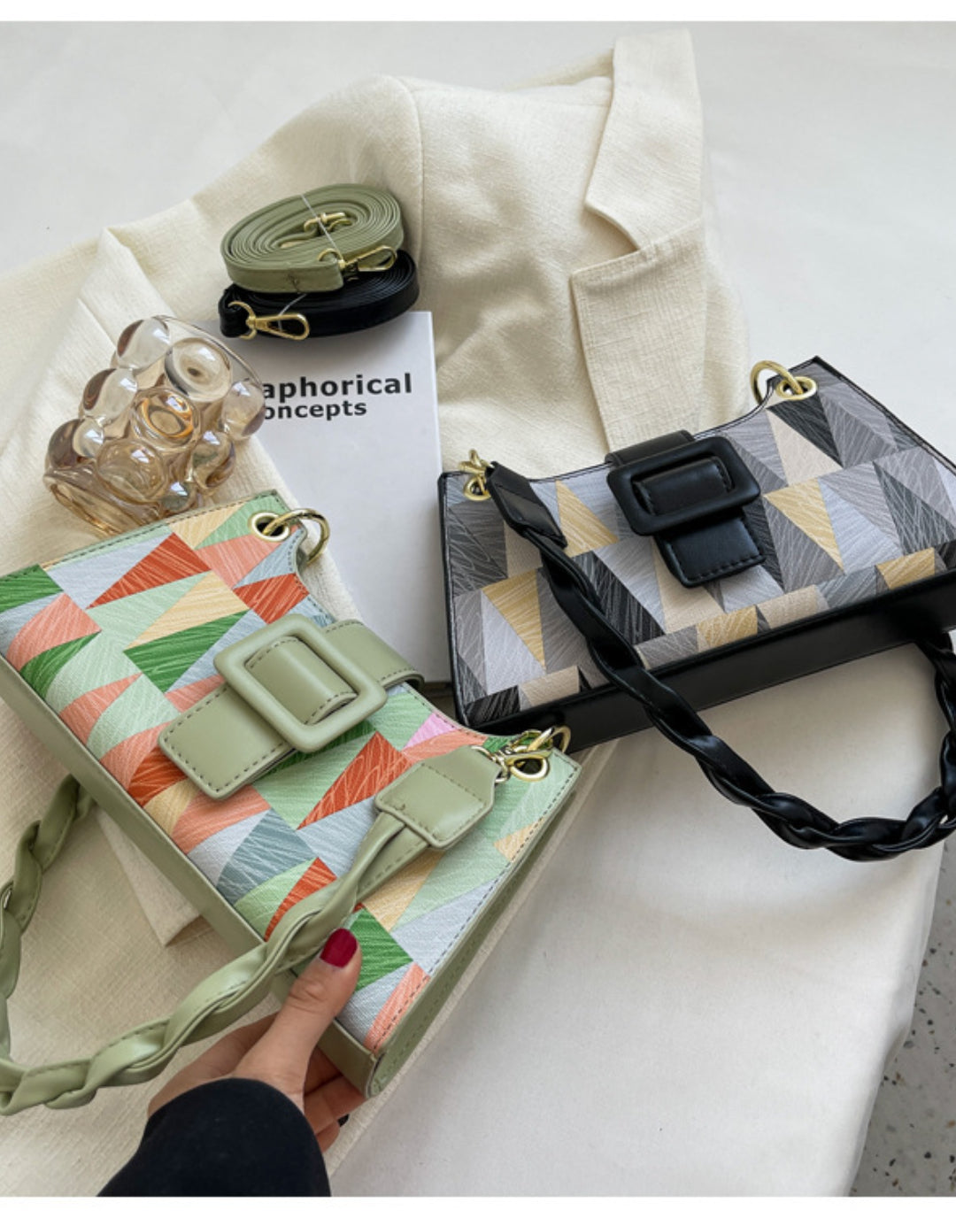 Contrasting Color Small bag Shoulder&Crossbody Bag
