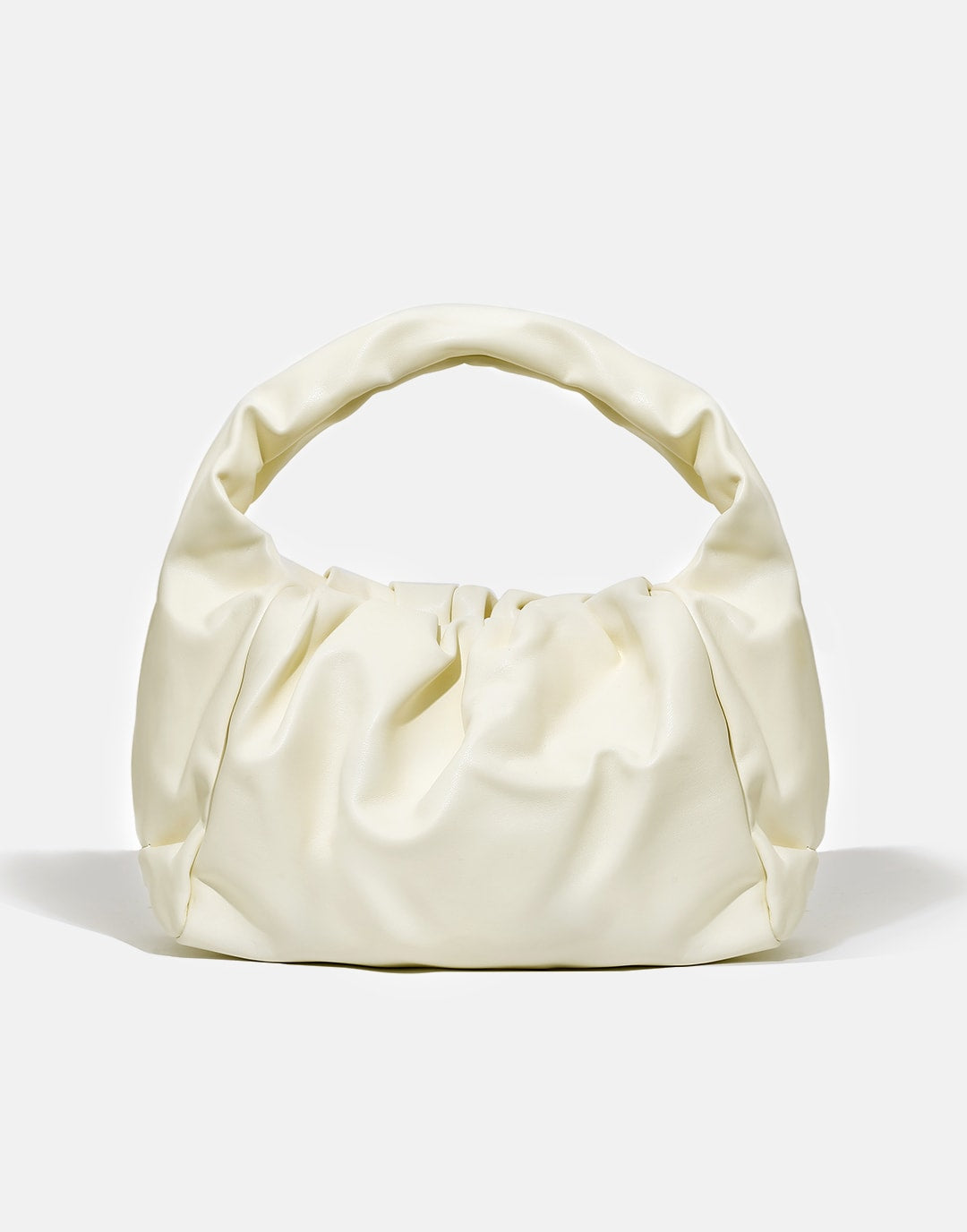 Soft Pleated Cloud Clutch Bag Solid Color Trend