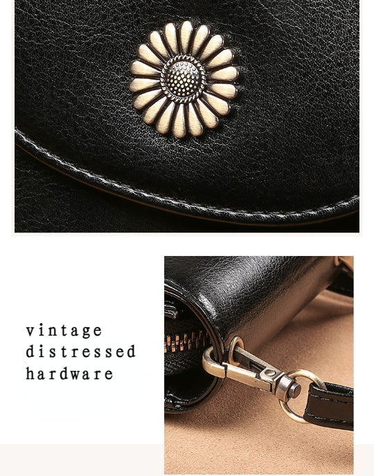 Vintage Cow Leather Phone Bag