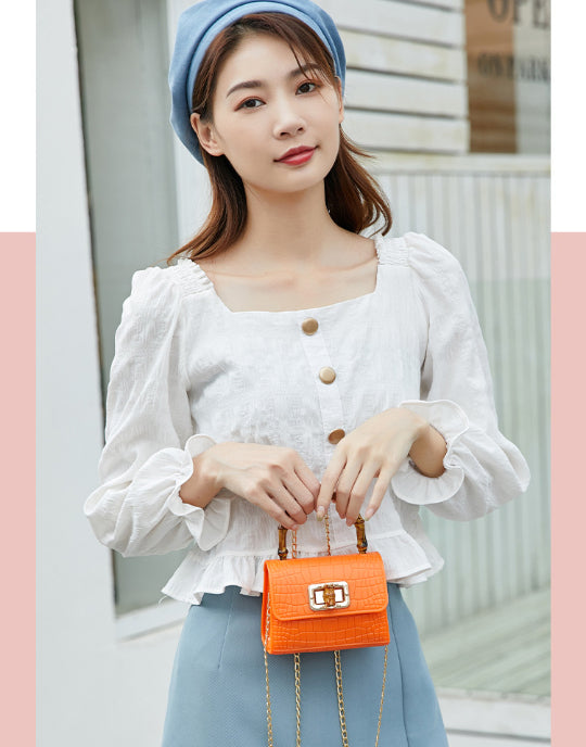 Colorful Mini Special Handle Design Handle Bag