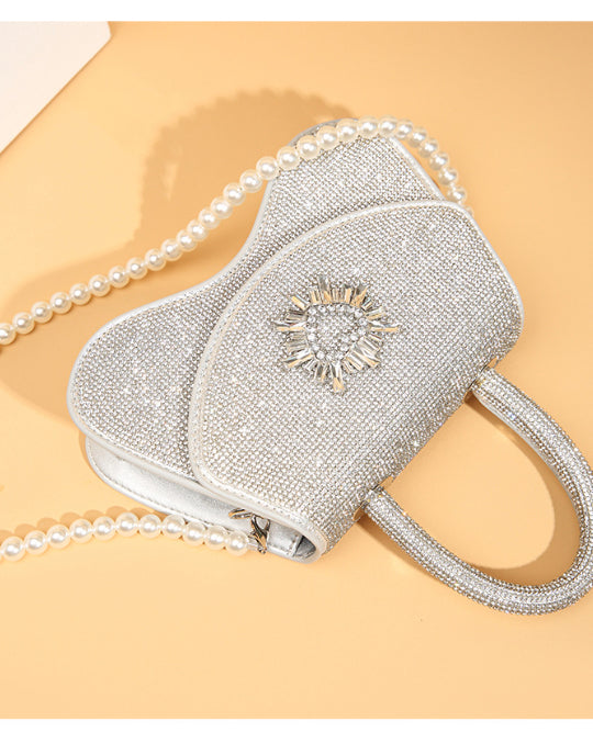 Sparkly Mini Crossbody Clutch Bag