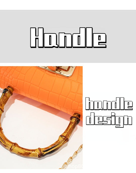 Colorful Mini Special Handle Design Handle Bag