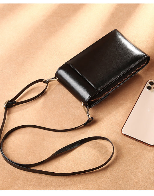 Vintage Cow Leather Phone Bag