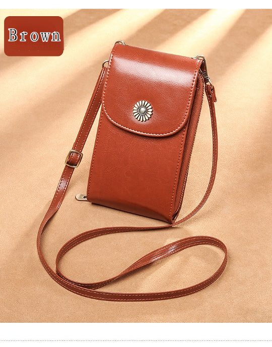 Vintage Cow Leather Phone Bag