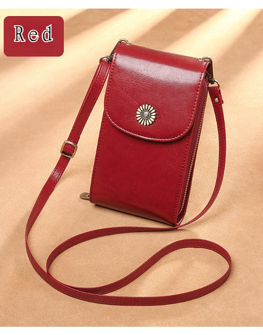 Vintage Cow Leather Phone Bag