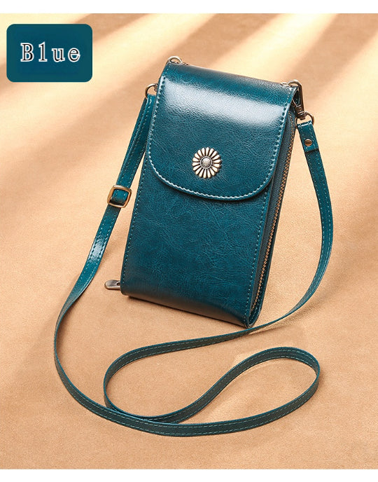 Vintage Cow Leather Phone Bag