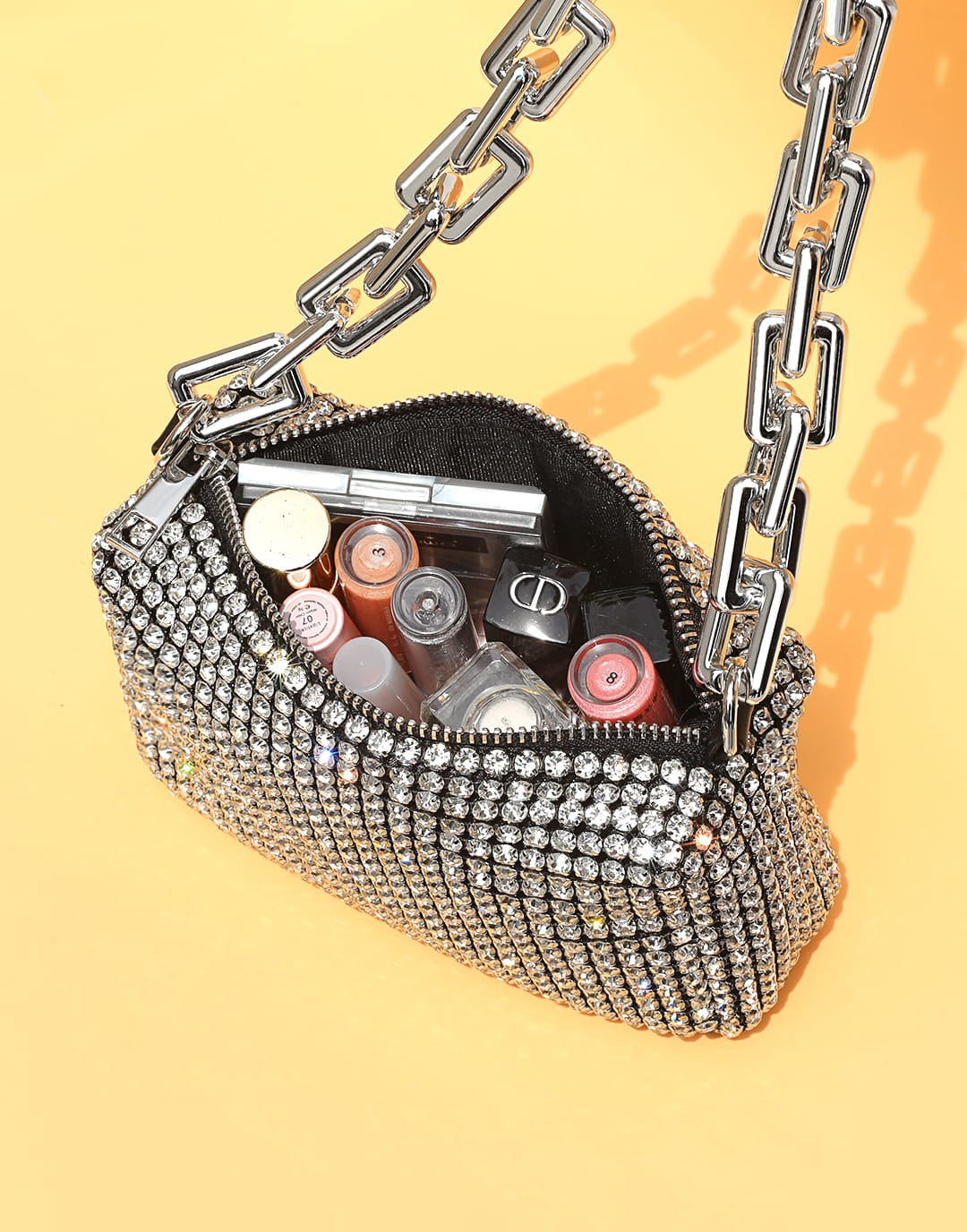 Crystal Rhinestone Cross-body Bag Women's Rhinestone Evening Bag