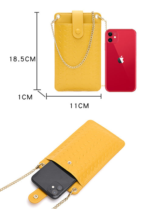 Metal Chain Thin Women Phone Bag