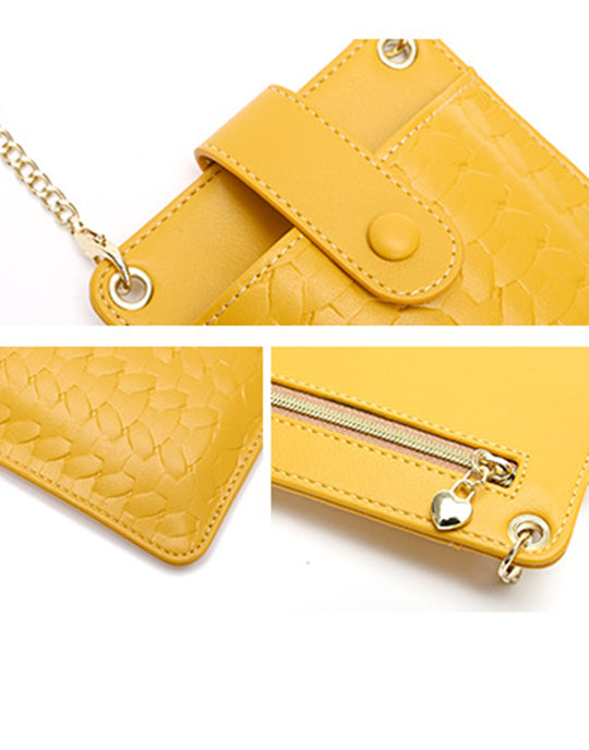 Metal Chain Thin Women Phone Bag