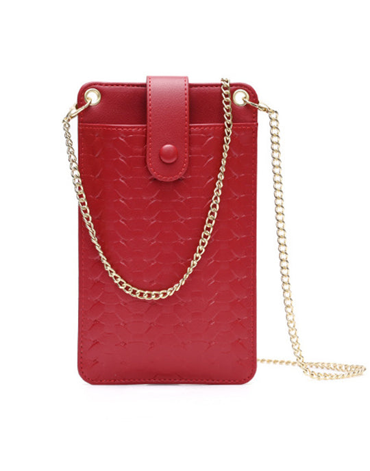 Metal Chain Thin Women Phone Bag