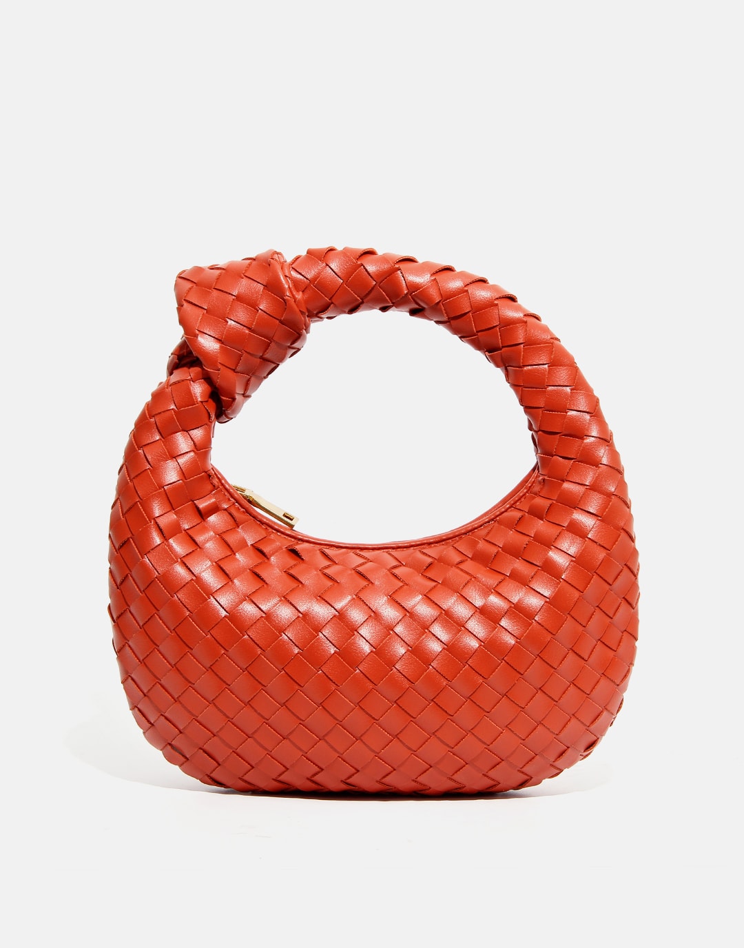 Handmade Women's Leather Woven Pattern Daily Bag