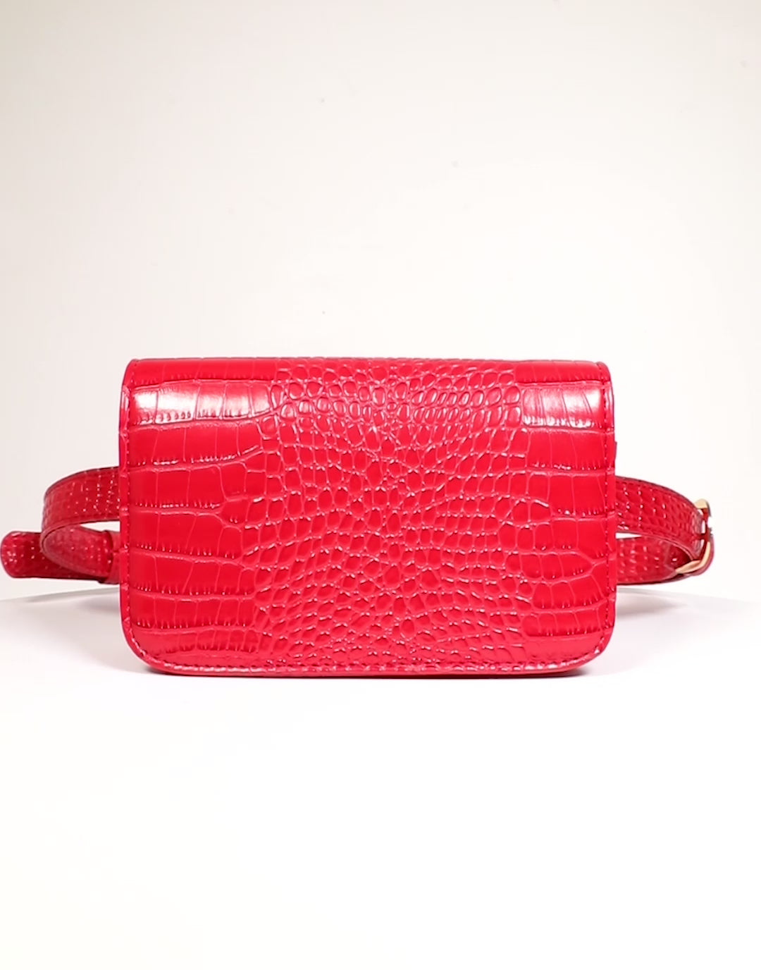 Yenesy Women's Mini Waist Bag Crocodile PU Leather Phone Bag